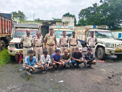 ऑपरेशन शंखनाद” में रायगढ़ पुलिस की बड़ी कार्रवाई, 6 गौवंशों को तस्करों के चंगुल से कराया मुक्त